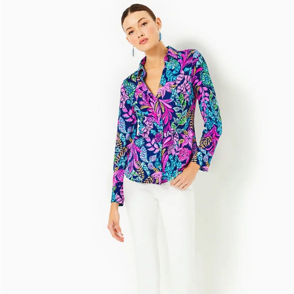 NWT Lilly Pulitzer Marlena Button Down